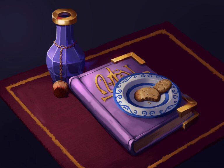 A snack, a drink, and a good book